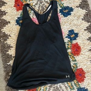 Underarmor women’s workout tank size M black sheer